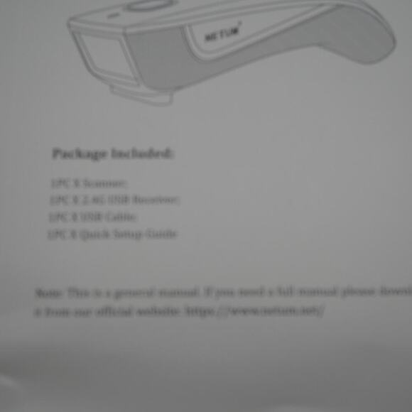 NEW NETUM C750 Bluetooth Portable 2.4G Wireless QR Bar Code Reader - Picture 5 of 7